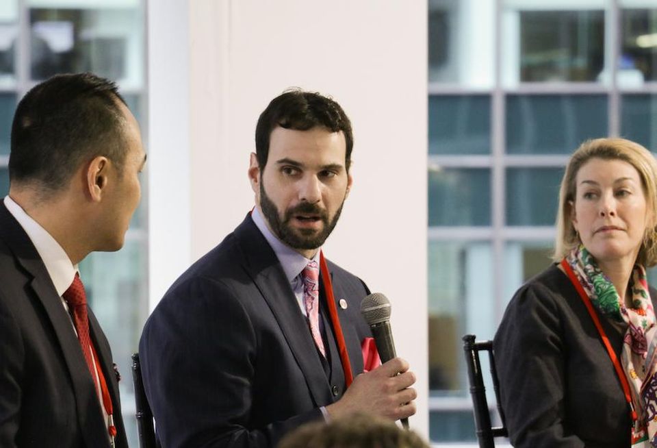 AmTrust Title's Dorian Lam, JLL's Ryan Severino and Savills Studley's Heidi Learner