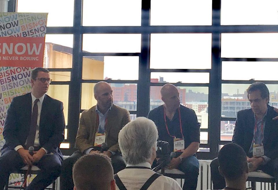 Daniel Parker, Dan McInerney, Keith Rubenstein and Robert Nelson at Bisnow's Bronx State of the Market event, Sept. 14, 2017