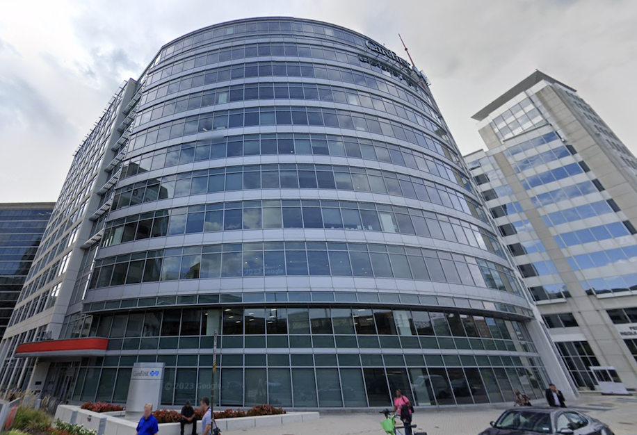 The office building at 840 First St. NE features CareFirst's name on the side.