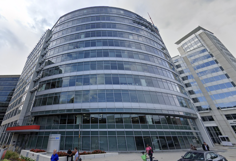 The office building at 840 First St. NE features CareFirst's name on the side.