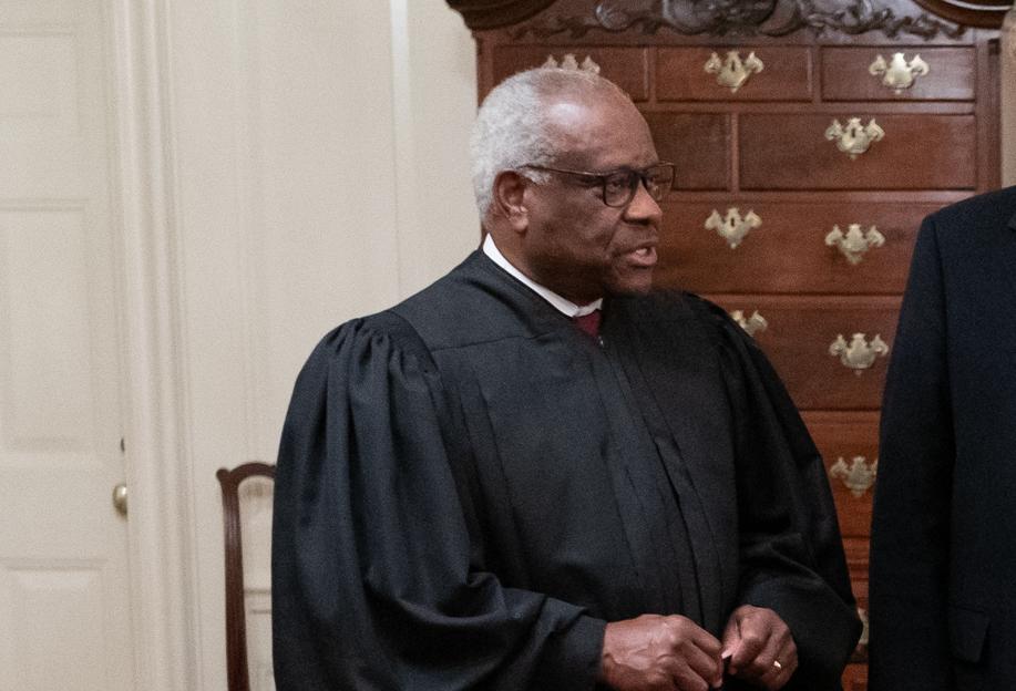 Supreme Court Justice Clarence Thomas, Seen In October 2020