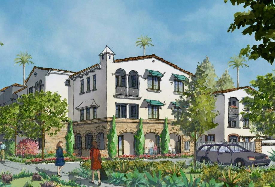 Rendering of Innovative Housing Opportunities' El Verano Apartments, a 54-unit affordable housing community in Anaheim