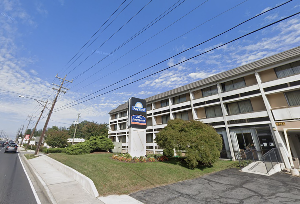The properties at 9113 and 9137 Baltimore Ave. in College Park feature three hotels that are now planned for demolition.