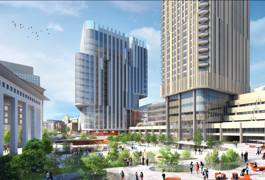Rendering of the Charles Hurley redevelopment.