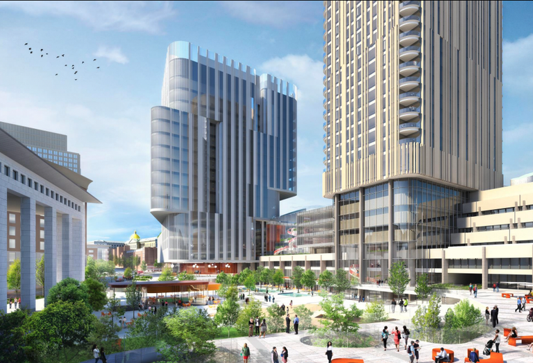 Rendering of the Charles Hurley redevelopment.