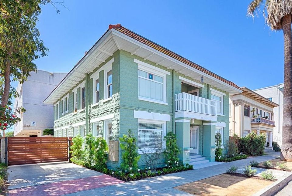 A multifamily property at 1316-1322 East 3rd St. in Long Beach