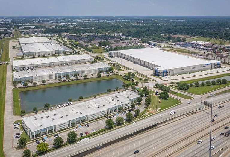 An aerial view of Park 845 Crossing, a five-building industrial park totaling 757.3K SF in north Houston.