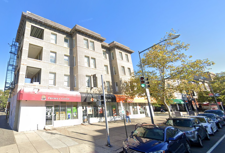 The building Ernst acquired at 1737 Columbia Road NW on one of Adams Morgan's main streets. 