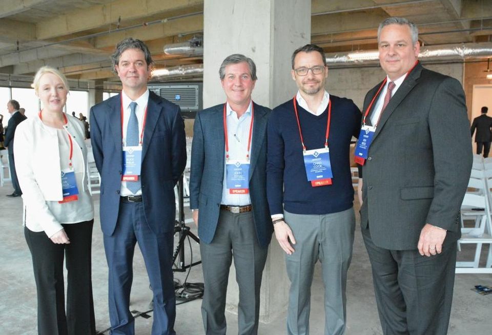 Morrison Dilworth + Walls principal Cari Walls; Gaedeke SVP Elliot Prieur; Crescent managing director John Zogg; Quadrant founder Chad Cook; Hillwood EVP Ken Reese