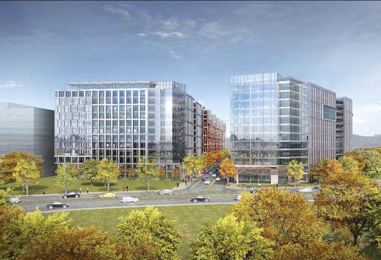 Rendering of the Poplar Point development by Redbrick LMD