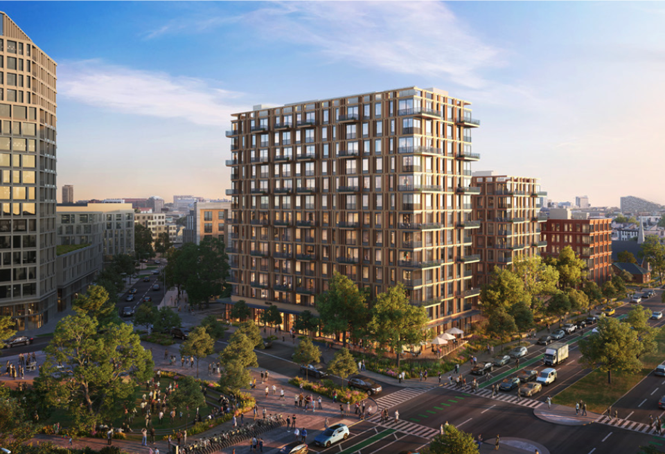 A rendering of WinnCos. and the Boston Housing Authority's Mary Ellen McCormack redevelopment in South Boston.