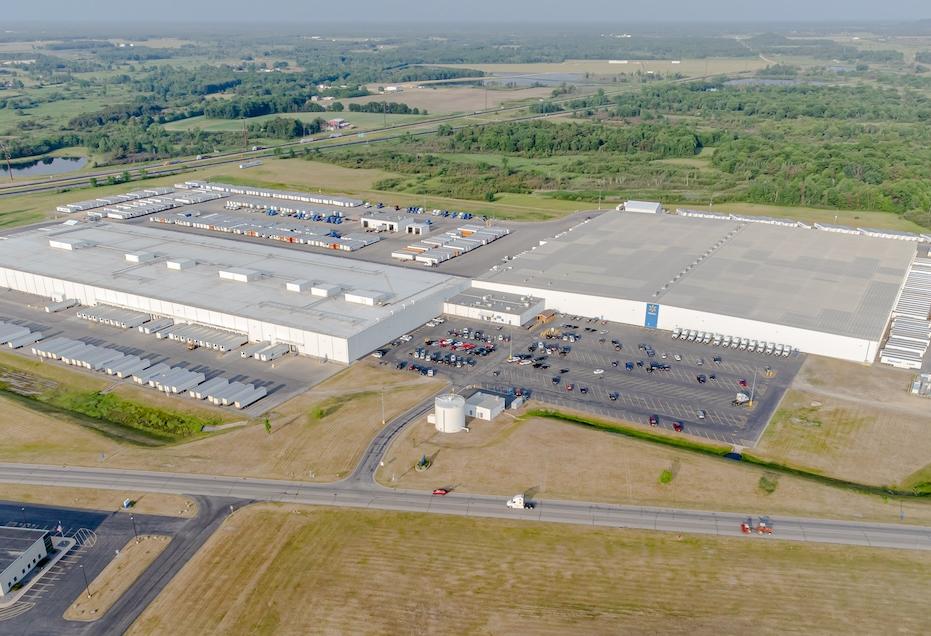 A Walmart distribution center in Wisconsin. 