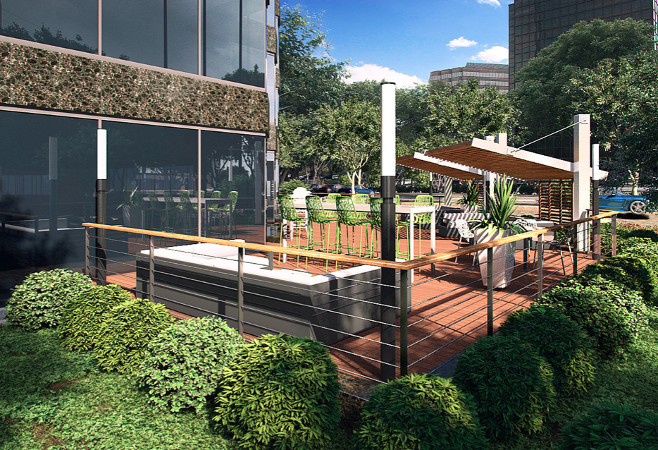 The former Oxy tower owned by Encore Enterprises and New York Life and leased by Stream is getting a face lift worth about $9M. Stream brought on Entos Design to execute the capital enhancements on the newly rebranded Pinnacle Tower which commenced this week. 