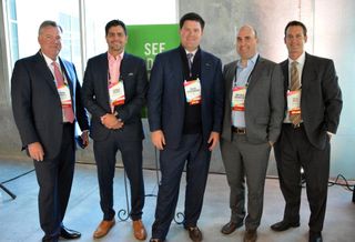 Transwestern's Duane Henley, Trademark's Cornell Holmes, KDC's Colin Fitzgibbons, Regent Properties' Matthew Benbassat, Kimley-Horn's Brad Moss