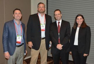 Cielo Property founding principal Rob Gandy, HPI RE founding partner Dick Anderson, Moderator CohnReznick partner Mike Celkis and Endeavor VP Anne Swift
