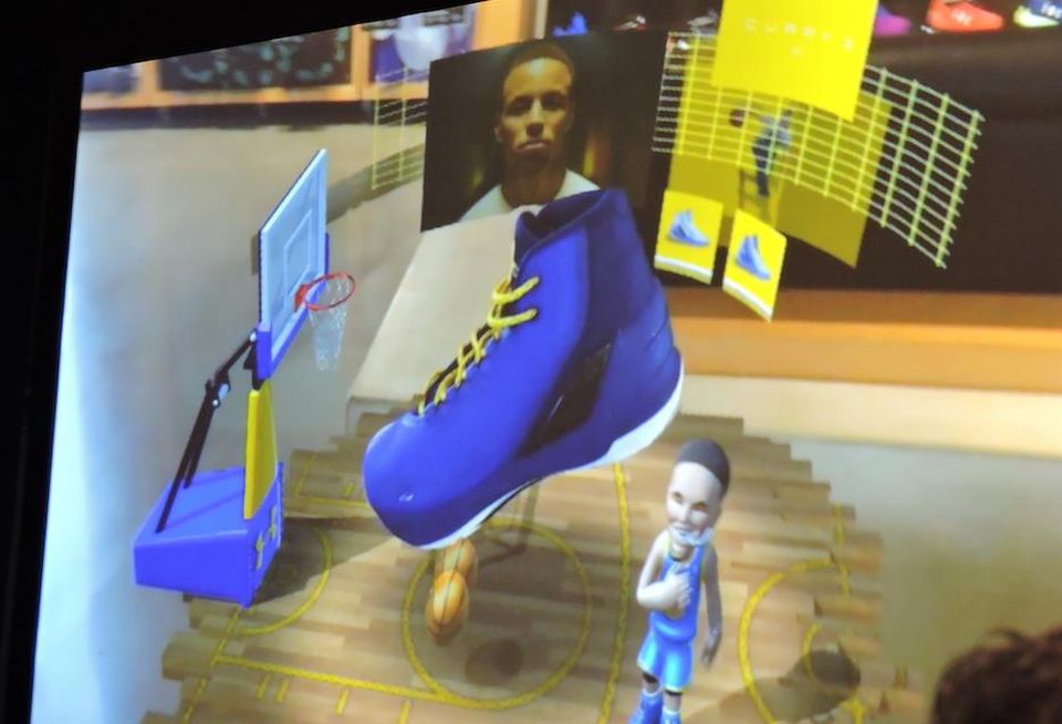 Under Armour's Stephen Curry display at ICSC NY