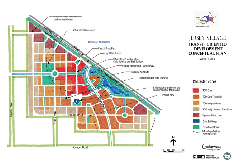 Jersey Village Mixed-Use Proposed Site Map