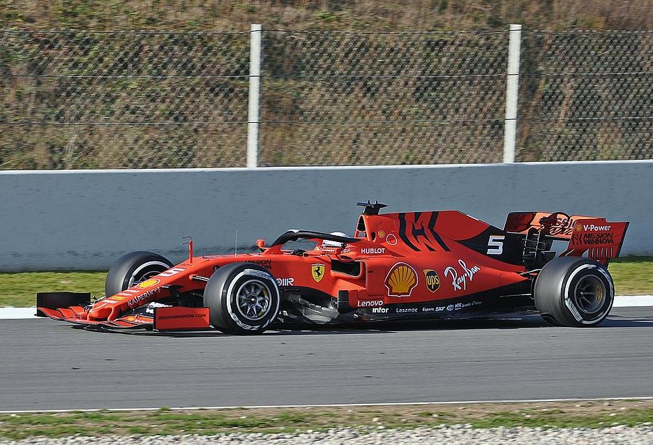 Ferrari 's Sebastian Vettel during F1 trials in Spain, February 2019 Sebastian Vettel Ferrari February 2019