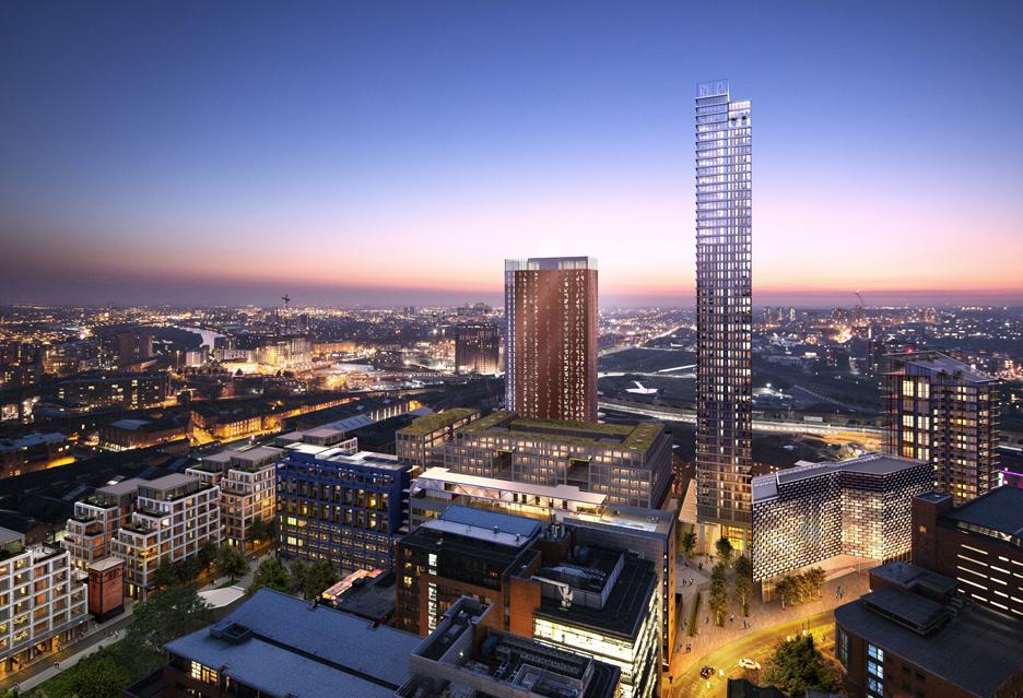 allied London St john's development Manchester tower plan