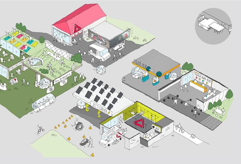 Reebok and Gensler Community Corner concept