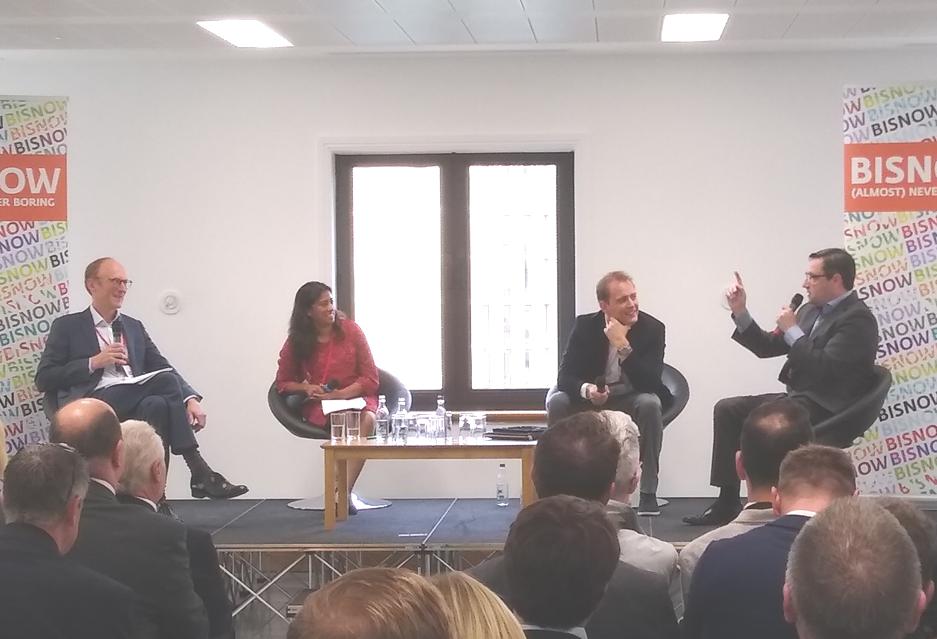Richard Beckingsale, moderator, with panalists Corinne Stevens, James Aumonier and Gavin Fraser
btr event birmingham sept 11 2019