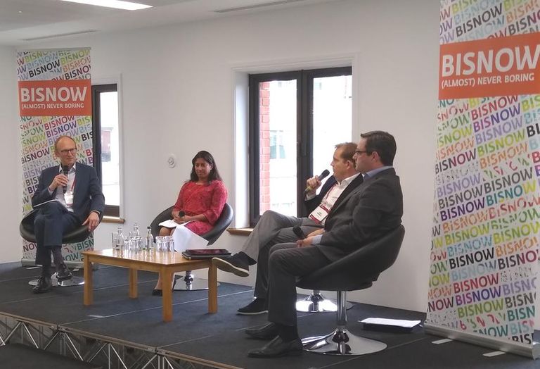 birmingham btr event 11 sept 2019Richard Beckingsale, moderator, with panalists Corinne Stevens, James Aumonier and Gavin Fraser