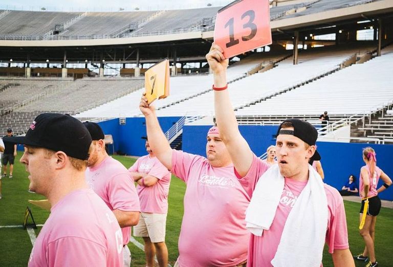 Younger Partners’ Garrett Marler and Haines Co’s David Haines coached Team Blonde for the BvB (blondes versus brunettes) Dallas powder puff football game, which raised more than $500k for Alzheimer’s research and awareness.