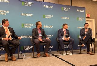Katz Day’s David Katz, Hyatt Commercial’s Justin Mullen, St. John Properties’ Matt Lenihan and Hogan Cos.’ Timothy Hogan at Bisnow’s Exploring Annapolis & Anne Arundel County event. 