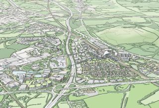The Hub site, including HS2 station at Solihull March 2017
