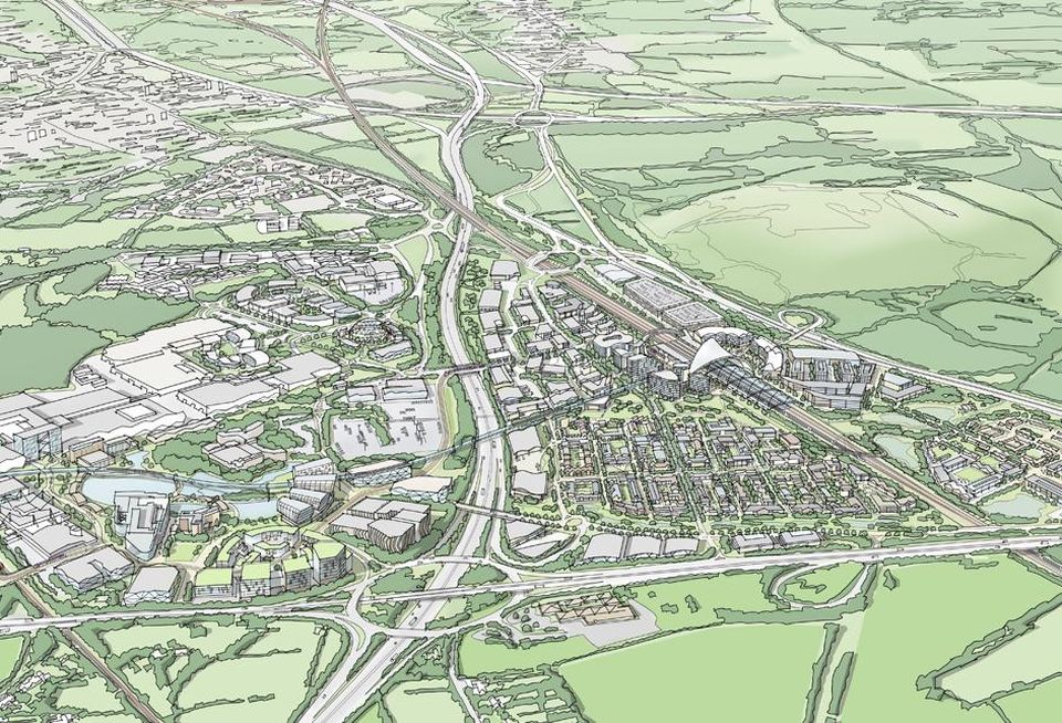 The Hub site, including HS2 station at Solihull March 2017