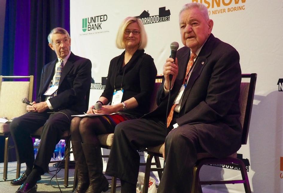 George Mason University economist Stephen Fuller Walsh, Colluci's Lynne Strobel and Til Hazel