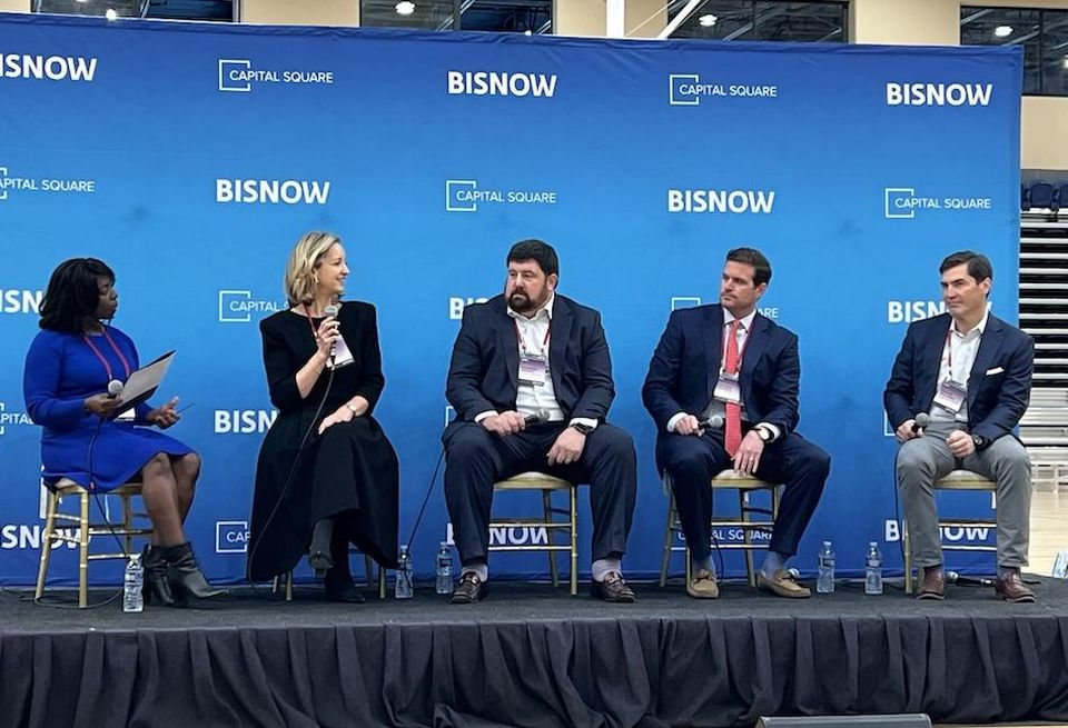 Activation Capital’s Chandra Bridgman, Activation Capital’s Kipton Curier, Crescent Communities’ Brandon Wright, Capital Square’s Whitson Huffman and Spy Rock Real Estate Group’s Taylor Williams.