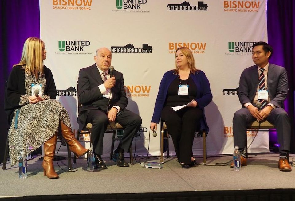 LandDesign's Stephanie Pankiewicz, Clemente Development Co.'s Dan Clemente, Holland & Knight's Michelle Rosati and WashREIT's Anthony Chang