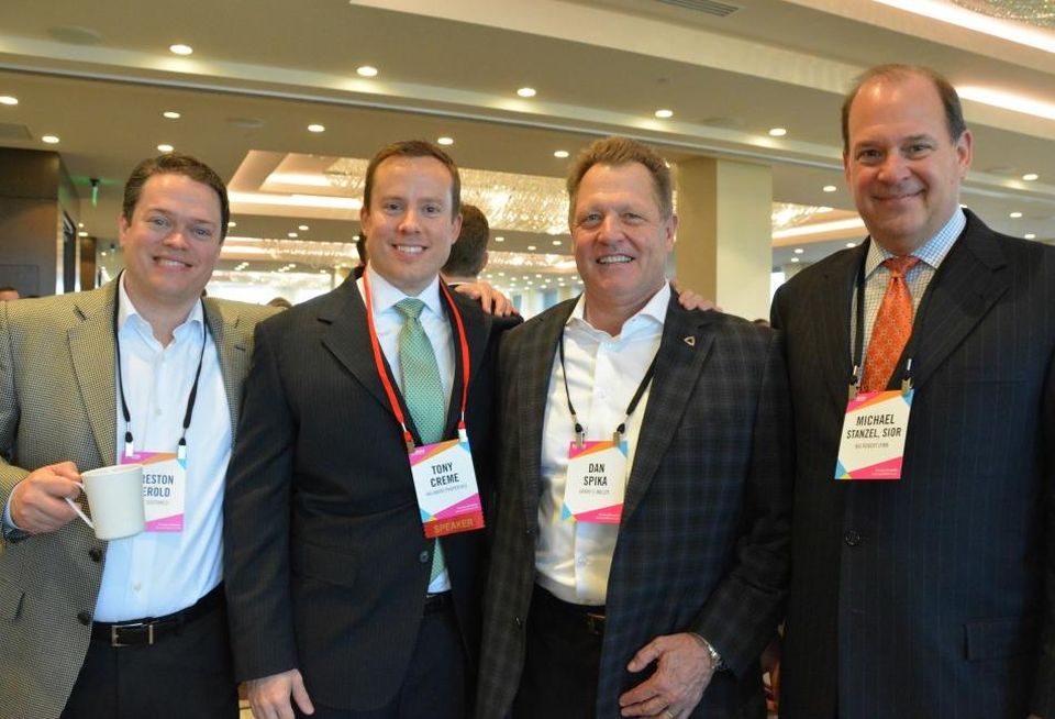 Hunt Southwest VP Preston Herold, Tony Creme, Henry S. Miller's Dan Spika and NAI Robert Lynn's Michael Stanzel