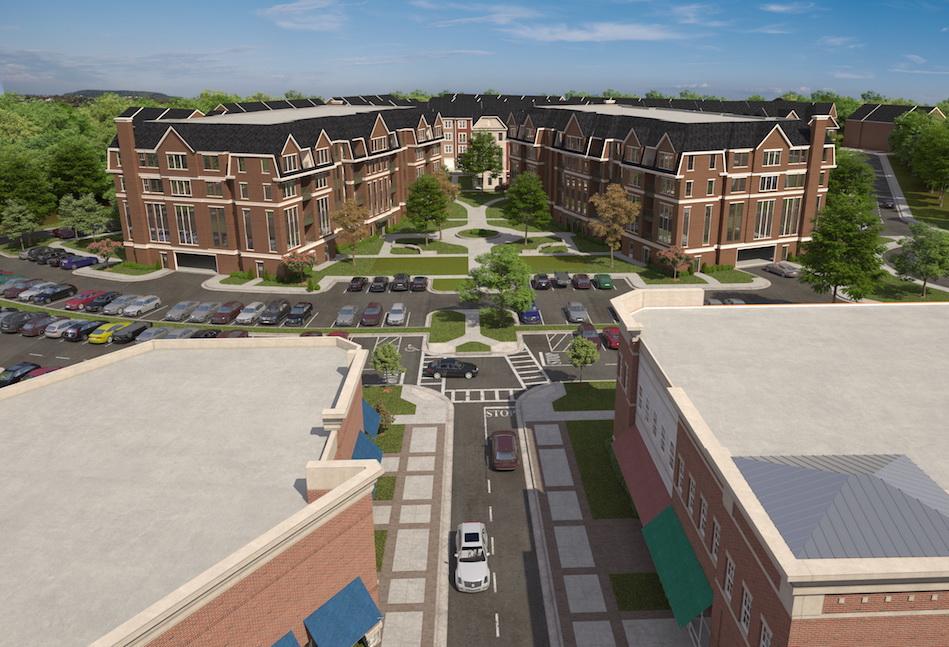 Rendering of the planned Pender Oaks residential development in Fairfax, Virginia