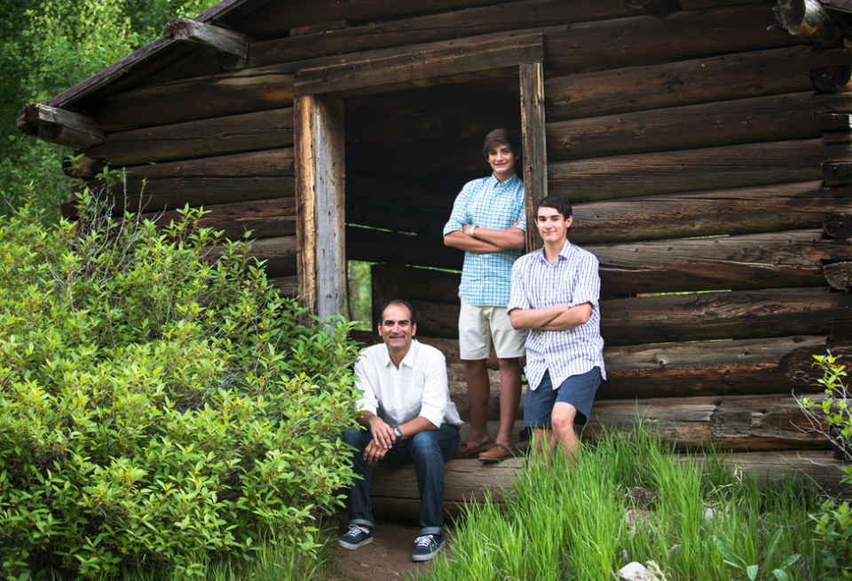 Transwestern's Nick Hernandez with sons Jack and Hunter in Colorado summer 2015