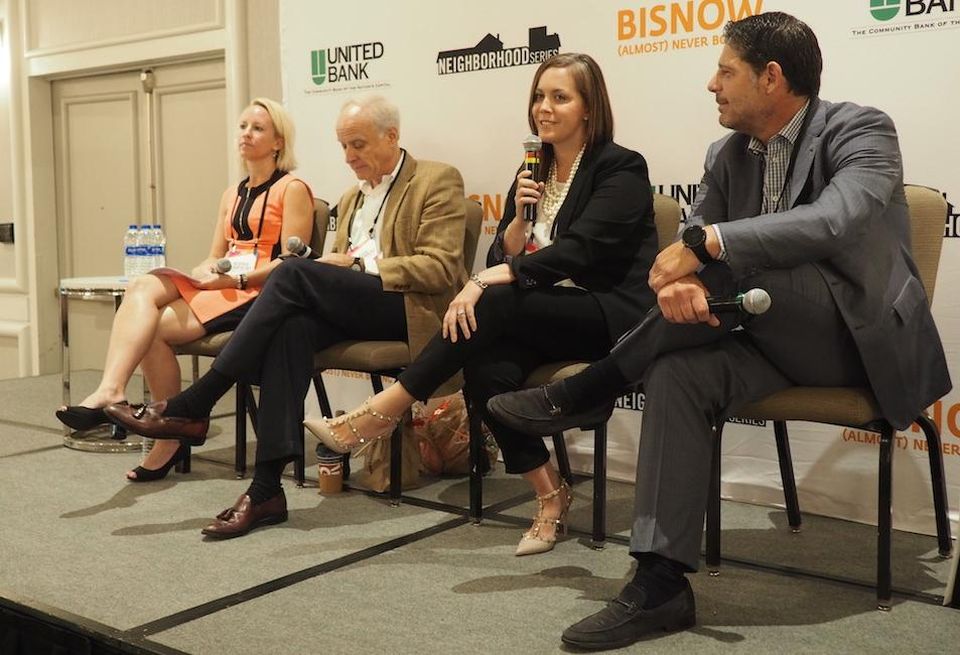 Linowes & Blocher's Heather Dlhopolsky, StonebridgeCarras' Doug Firstenberg, JBG Smith's Kristi Smith and Federal Realty's Chris Weilminster