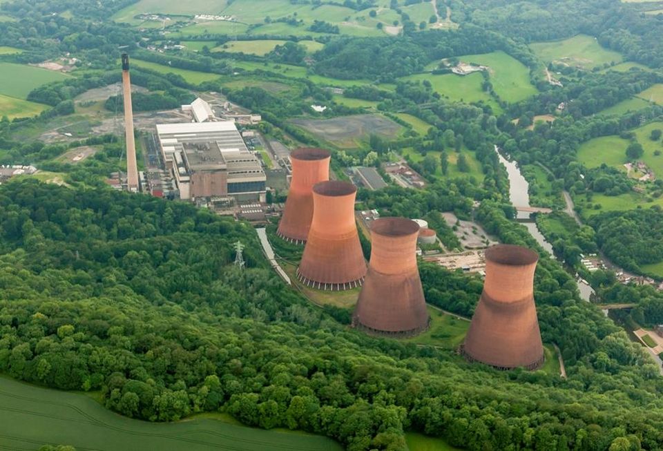 Ironbridge powerstation near Telford as acquired by Harworth Estates 2018