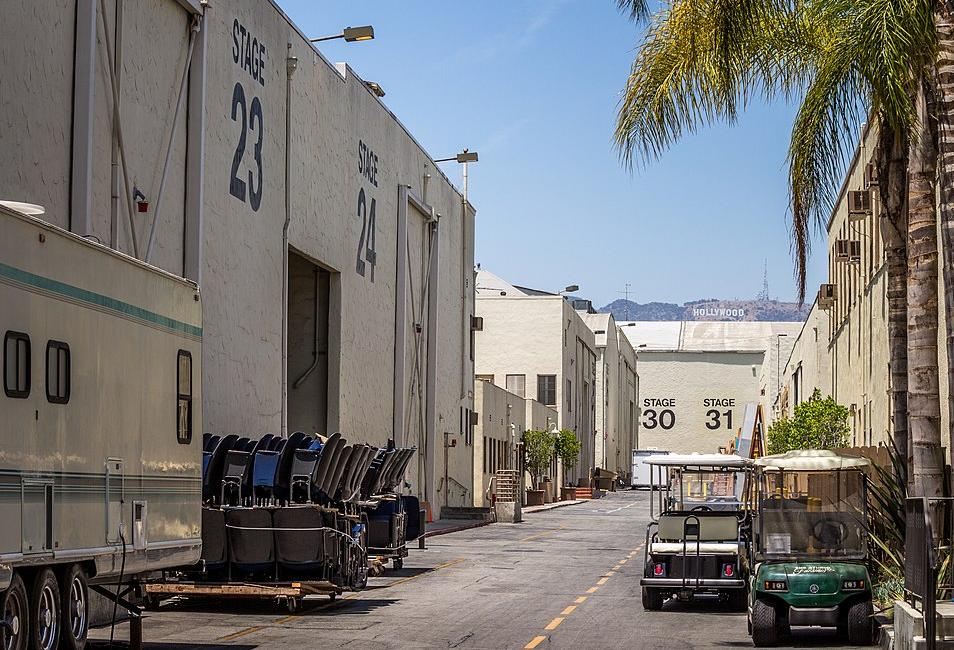 Back lot of Paramount Studios in Los Angeles.
