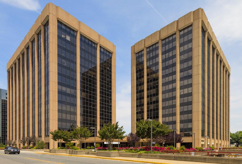 Alexandria's Park Center office buildings at 3101 Park Center Drive and 4401 Ford Ave. 