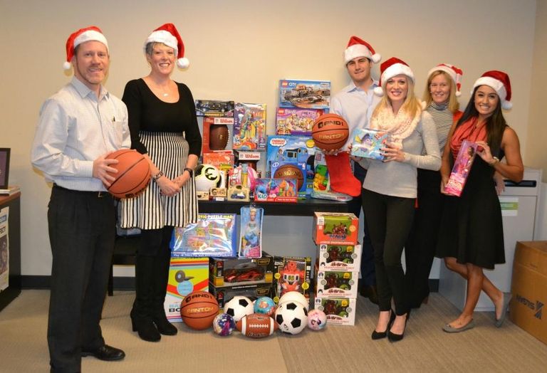 Younger Partners donated toys for Community Partners of Dallas, which provides resources for abused and neglected children served by Dallas County Child Protective Services. Here’s Younger Partners’ Carter Crow, Autumn Stallings, Anthony Chammah, Lacey Queen, Felecia Miskell and Britnai Stegall.
