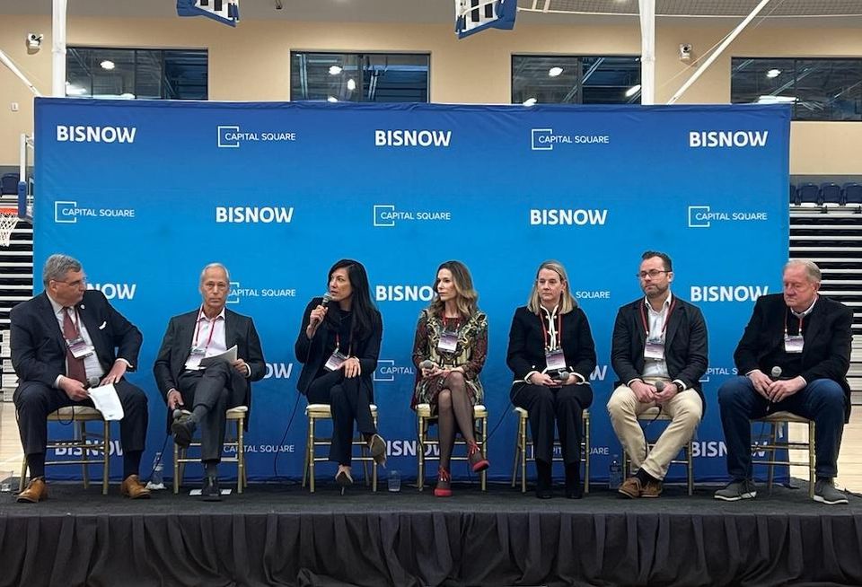Henrico County EDA’s Anthony Romanello, The Rebuke Co.’s Rob Hargett, Middleburg Communities’ Robin Bettarel, Highwoods Properties’ Jane Durand, Sauer Properties’ Ashley Peace, Gumenick Properties’ Shane Finnegan and Future Cities’ Michael Hallmark.