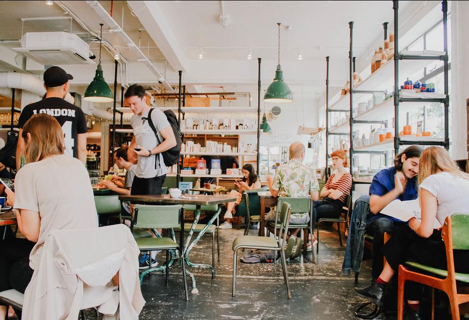 Millennials in a co-working space