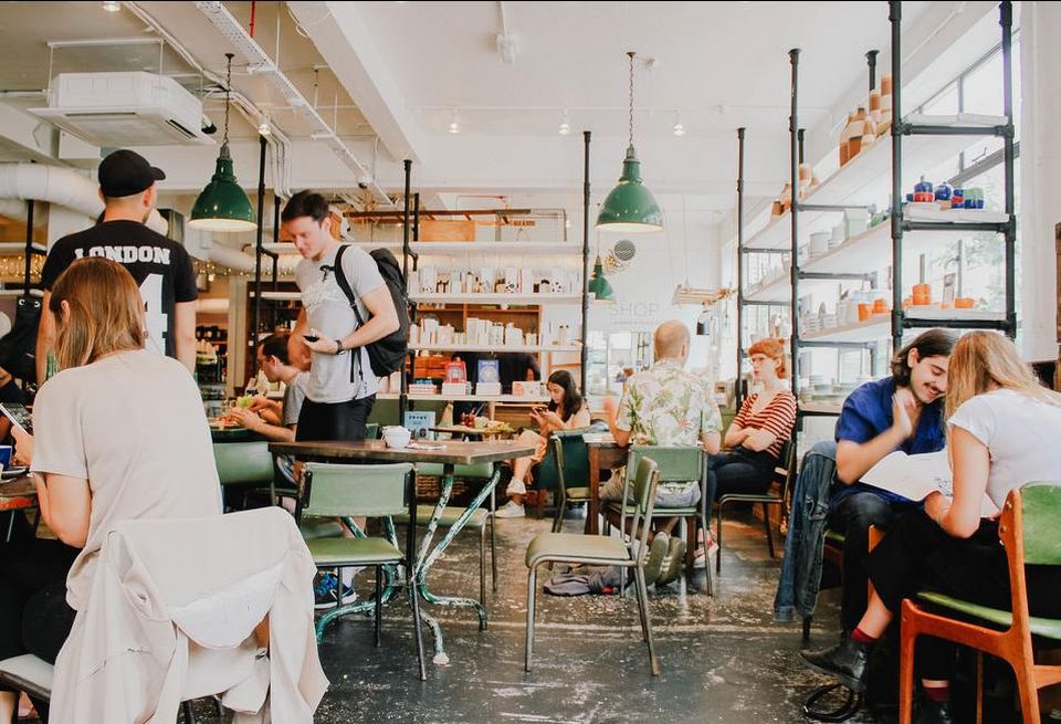 Millennials in a co-working space
