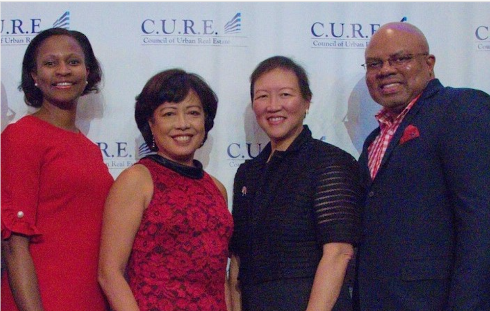 Sonya Rocvil, far left, at a Council for Urban Real Estate Event