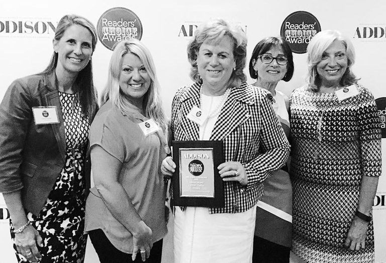 CREW Dallas won Addison Magazine’s Favorite Business Networking Group during their readers’ choice awards last week. Above is KDC’s Tracie Frazier, Entos Design’s Suzanne Brasuell, Dykema Cox Smith’s Teresa Ereon Giltner, Bisnow’s very own Karen Pierre and Hudson Peters Commercial’s Janice Peters, (who also won Best Commercial Real Estate Firm).