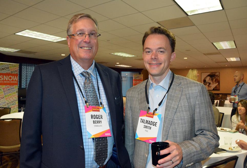 Page principal Talmadge Smith and SpawGlass president Roger Berry