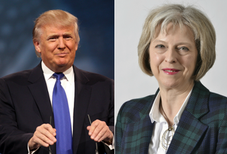 Donald Trump, Theresa May
