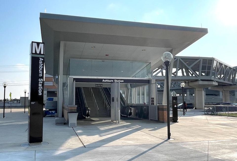 The Ashburn Metro station, at the terminus of the Silver Line, opened in November.