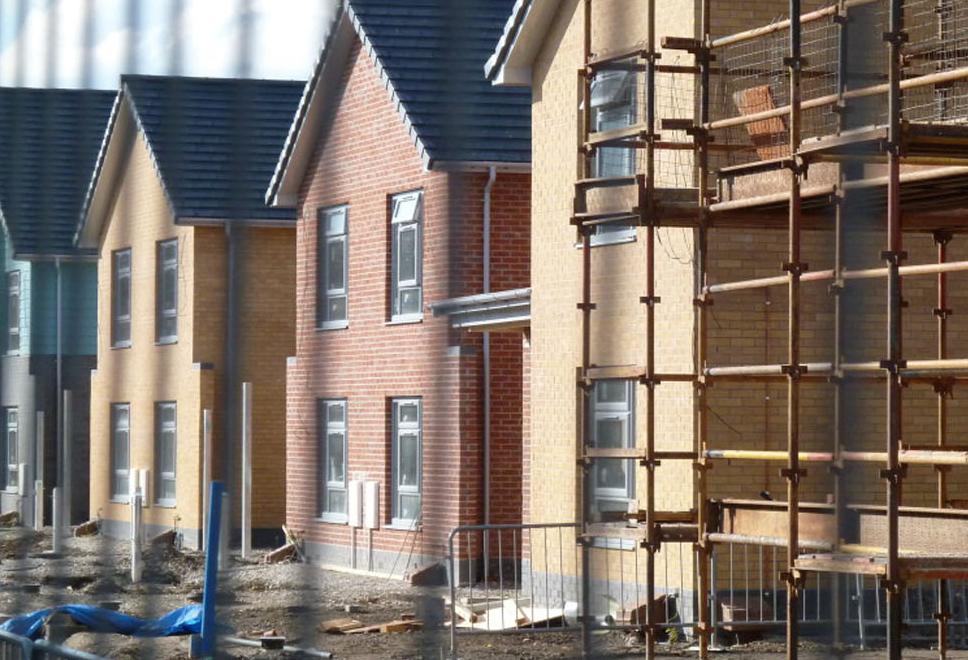 social housing being built in Manchester's Moss Side area